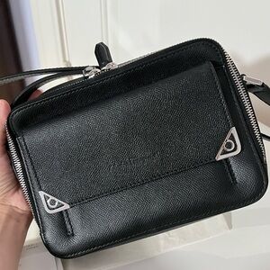 Salvatore Ferragamo Black Leather Crossbody Bag